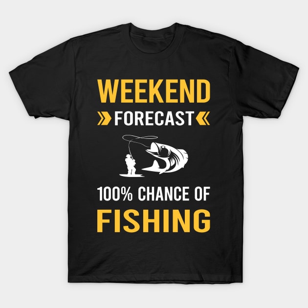 Weekend Forecast Fishing T-Shirt by Bourguignon Aror